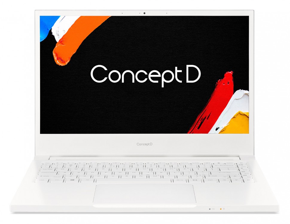 Ноутбук Acer ConceptD 3 CN314-72G-77XW Core i7 10750H/16Gb/SSD1Tb/NVIDIA GeForce GTX 1650 Ti 4Gb/14"/IPS/FHD (1920x1080)/Windows 10 Professional/white/WiFi/BT/Cam