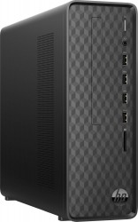 ПК HP Slimline S01-pF1006ur i3 10100 (3.6)/4Gb/SSD256Gb/UHDG 630/CR/Free DOS 3.0/GbitEth/WiFi/BT/180W/черный