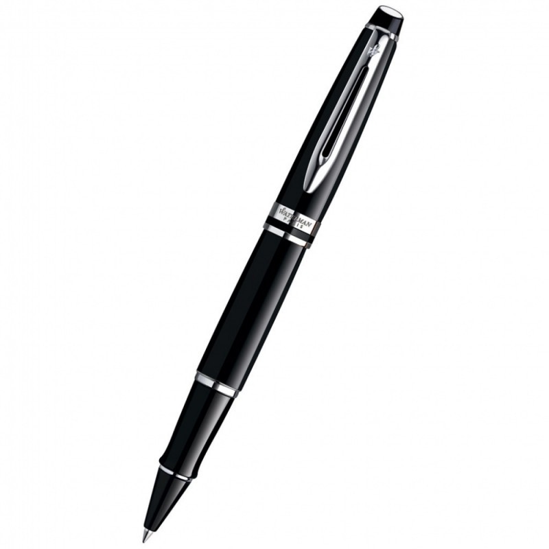 Ручка роллер Waterman Expert 3 (S0951780) Black Laque CT F черные чернила подар.кор.