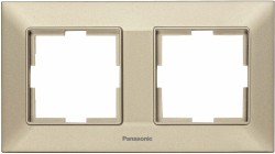 Рамка Panasonic Arkedia Slim WNTF08022BR-RU 2x горизонтальный монтаж пластик бронза (упак.:1шт)