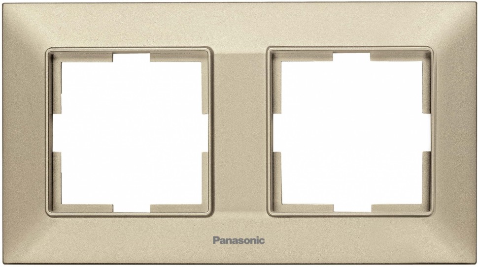 Рамка Panasonic Arkedia Slim WNTF08022BR-RU 2x горизонтальный монтаж пластик бронза (упак.:1шт)