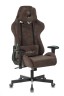 Кресло игровое Zombie VIKING KNIGHT Fabric темно-коричневый Light-10 с подголов. крестовина металл