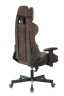Кресло игровое Zombie VIKING KNIGHT Fabric темно-коричневый Light-10 с подголов. крестовина металл