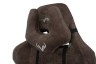 Кресло игровое Zombie VIKING KNIGHT Fabric темно-коричневый Light-10 с подголов. крестовина металл