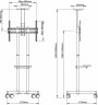 Подставка для телевизора Arm Media PT-STAND-8 черный 32"-80" макс.50кг напольный фиксированный