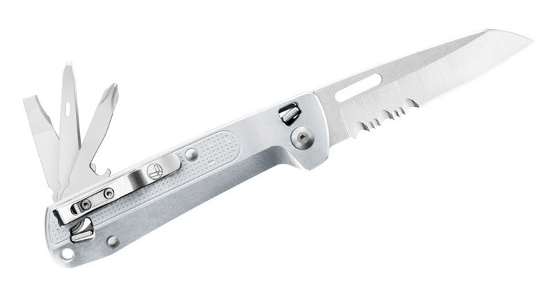 Мультитул Leatherman Free K2X (832654) 115мм 8функций серебристый/черный подар.коробка