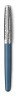 Ручка перьевая Parker Sonnet Premium F537 (2119743) Metal Blue CT F перо золото 18K подар.кор.