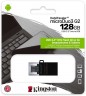 Флеш Диск Kingston 128Gb DataTraveler microDuo 3 G2 DTDUO3G2/128GB USB3.0 черный