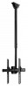 Кронштейн для телевизора Hama H-118655 черный 32"-65" макс.50кг потолочный наклон