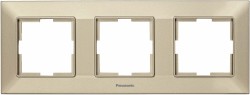 Рамка Panasonic Arkedia Slim WNTF08032BR-RU 3x горизонтальный монтаж пластик бронза (упак.:1шт)