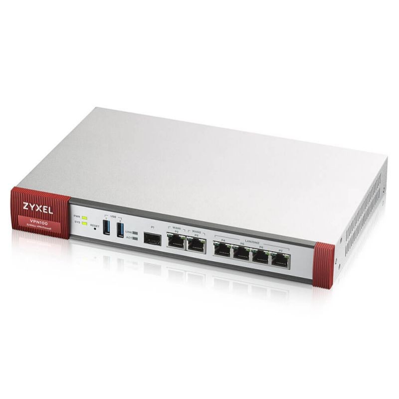 Межсетевой экран Zyxel ZyWALL VPN100 (VPN100-RU0101F) 10/100/1000BASE-TX/SFP