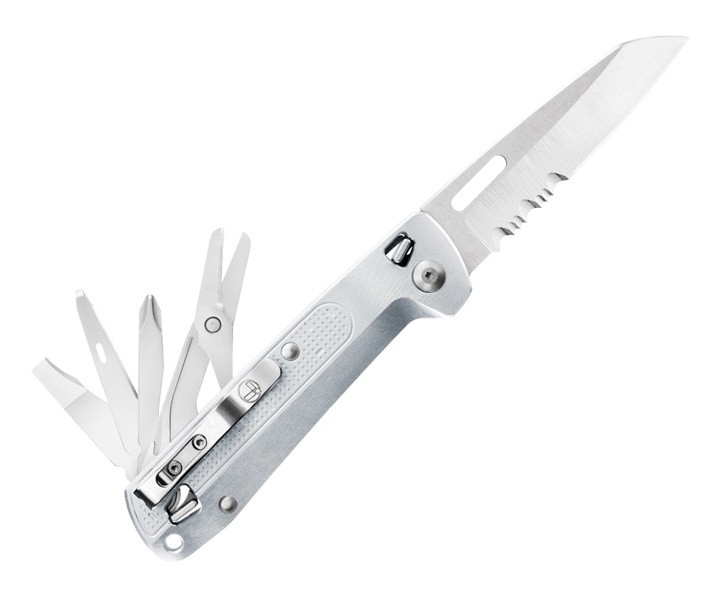 Мультитул Leatherman Free K4X (832662) 115мм 9функций серебристый/черный подар.коробка