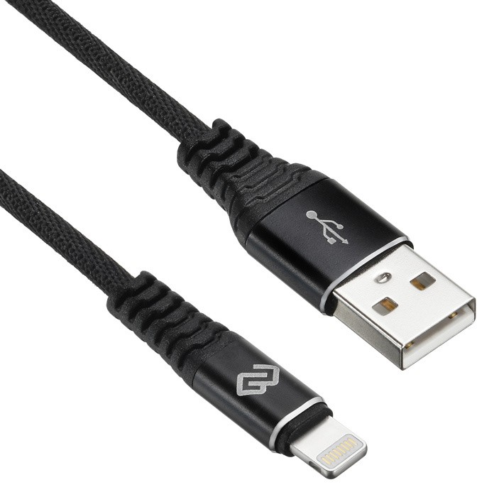 Кабель Digma USB (m)-Lightning (m) 2м черный