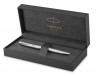 Ручка шариковая Parker Sonnet K546 (2146876) Stainless Steel CT M черные чернила подар.кор.