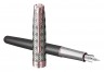Ручка перьевая Parker Sonnet Premium F537 (2119788) Metal Grey PGT F перо золото 18K подар.кор.
