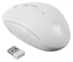 Мышь Оклик 505MW белый оптическая (1000dpi) беспроводная USB (3but)