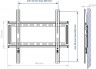 Кронштейн для телевизора Kromax IDEAL-3 белый 22"-65" макс.50кг настенный фиксированный