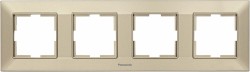 Рамка Panasonic Arkedia Slim WNTF08042BR-RU 4x горизонтальный монтаж пластик бронза (упак.:1шт)