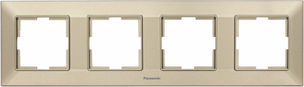 Рамка Panasonic Arkedia Slim WNTF08042BR-RU 4x горизонтальный монтаж пластик бронза (упак.:1шт)