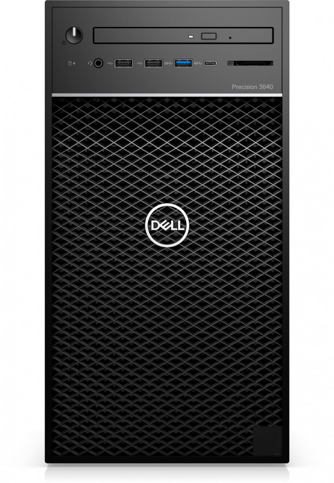 ПК Dell Precision 3640 MT i7 10700 (2.9)/16Gb/SSD512Gb/P2200 5Gb/DVDRW/CR/Windows 10 Professional 64/GbitEth/WiFi/BT/460W/клавиатура/мышь/черный