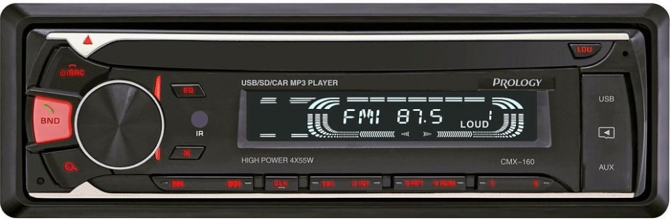 Автомагнитола Prology CMX-160 1DIN 4x55Вт