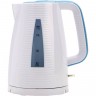 Чайник электрический Polaris PWK 1743C 1.7л. 2200Вт голубой/белый