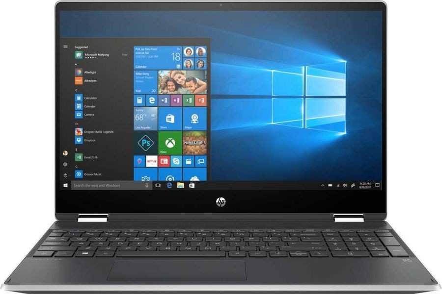 Трансформер HP Pavilion x360 15-dq1008ur Core i3 10110U/8Gb/SSD256Gb/Intel UHD Graphics/15.6" UWVA/Touch/FHD (1920x1080)/Windows 10/silver/WiFi/BT/Cam