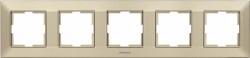 Рамка Panasonic Arkedia Slim WNTF08052BR-RU 5x горизонтальный монтаж пластик бронза (упак.:1шт)