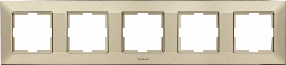 Рамка Panasonic Arkedia Slim WNTF08052BR-RU 5x горизонтальный монтаж пластик бронза (упак.:1шт)
