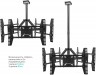 Кронштейн для телевизора Onkron CPRO2L-3 черный 32"-63" макс.168кг потолочный поворот и наклон