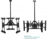 Кронштейн для телевизора Onkron CPRO2L-3 черный 32"-63" макс.168кг потолочный поворот и наклон