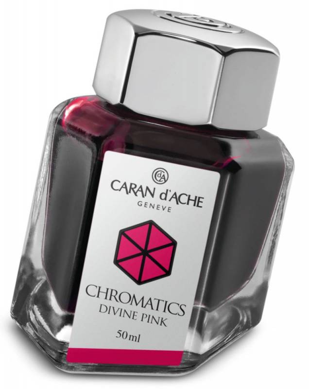 Флакон с чернилами Carandache Chromatics (8011.080) Divine pink чернила 50мл