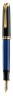 Ручка перьевая Pelikan Souveraen M 600 (PL995308) черный/синий EF перо золото 14K покрытое родием подар.кор.