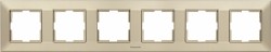 Рамка Panasonic Arkedia Slim WNTF08062BR-RU 6x горизонтальный монтаж пластик бронза (упак.:1шт)