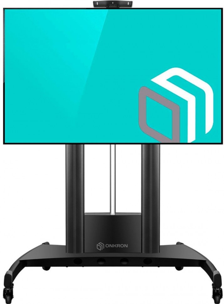 Подставка для телевизора Onkron TS2210 черный 55"-100" макс.136кг напольный мобильный
