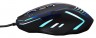 Мышь Oklick 735G INTERCEPTOR черный/голубой оптическая (2400dpi) USB игровая (6but)