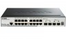 Коммутатор D-Link DGS-1510-20/A1A 16G 2SFP 2SFP+ 373033PPoE управляемый