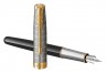 Ручка перьевая Parker Sonnet Premium F537 (2119784) Metal Black GT F перо золото 18K подар.кор.