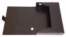 Короб архивный вырубная застежка Бюрократ -BA100/08BLCK пластик 0.8мм корешок 100мм 330х245мм черный