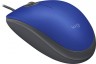Мышь Logitech M110 синий оптическая (1000dpi) silent USB (2but)