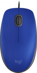 Мышь Logitech M110 синий оптическая (1000dpi) silent USB (2but)
