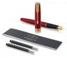 Ручка перьевая Parker Sonnet Core F539 (1931473) LaqRed GT F перо сталь нержавеющая/позолота подар.кор.