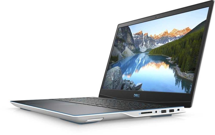 Ноутбук Dell G3 3500 Core i5 10300H/8Gb/SSD256Gb/NVIDIA GeForce GTX 1650 4Gb/15.6" WVA/FHD (1920x1080)/Linux/white/WiFi/BT/Cam