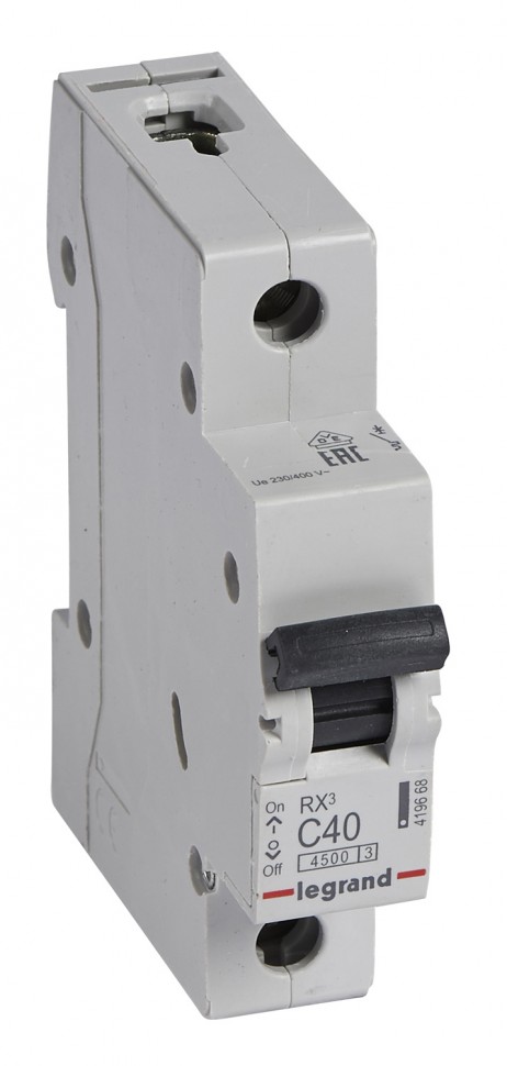 Выключатель автоматический Legrand RX3 419668 40A тип C 4.5kA 1П 230В 1мод