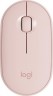 Мышь Logitech Pebble M350 розовый оптическая (1000dpi) silent беспроводная BT/Radio USB для ноутбука (3but)