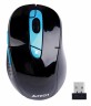 Мышь A4Tech G11-570FX черный/синий оптическая (2000dpi) беспроводная USB (7but)