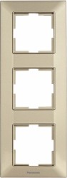 Рамка Panasonic Arkedia Slim WNTF08132BR-RU 3x вертикальный монтаж пластик бронза (упак.:1шт)