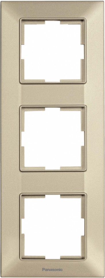 Рамка Panasonic Arkedia Slim WNTF08132BR-RU 3x вертикальный монтаж пластик бронза (упак.:1шт)