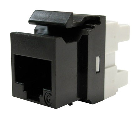 Модуль Molex KSJ-00033-04 информ. KeystoneRJ45 кат.6 черн.