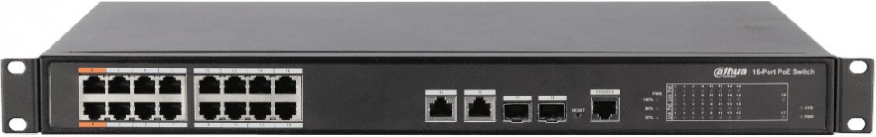 Коммутатор Dahua DH-PFS4218-16ET-190 16x100Mb 2G 16PoE управляемый